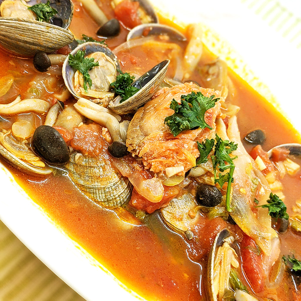 超辛口天然紅鮭のブイヤベース風スープのレシピ