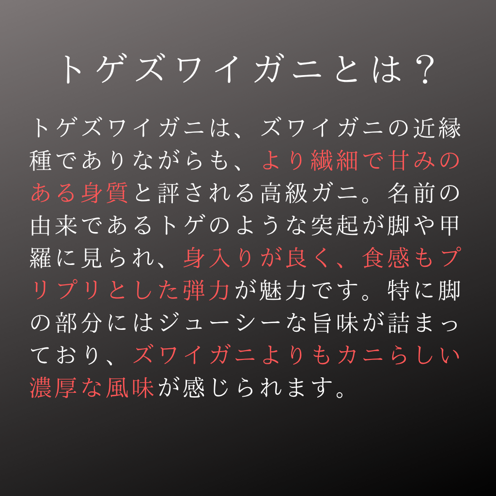 トゲズワイガニとは?