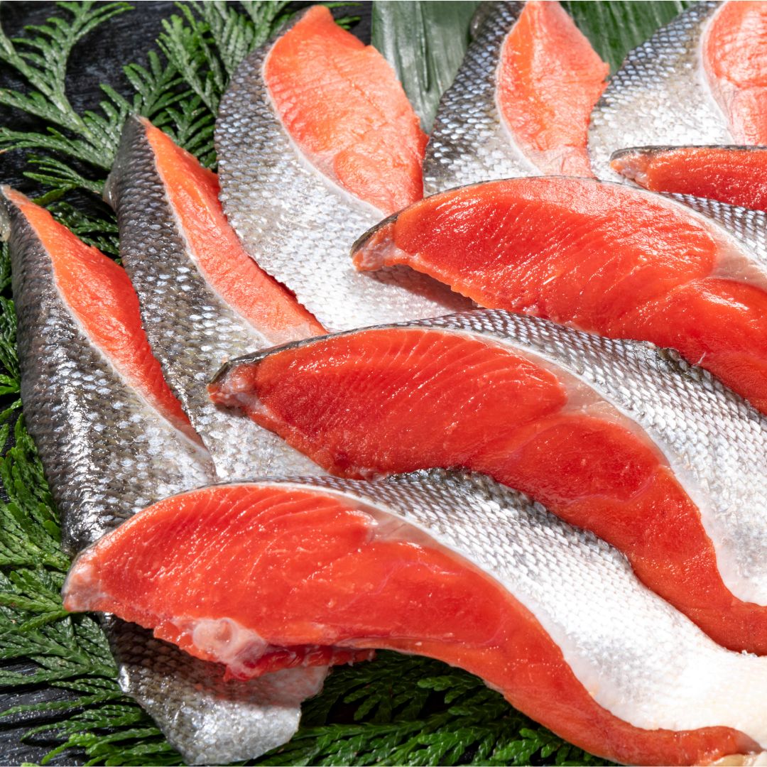甘口天然紅鮭半身