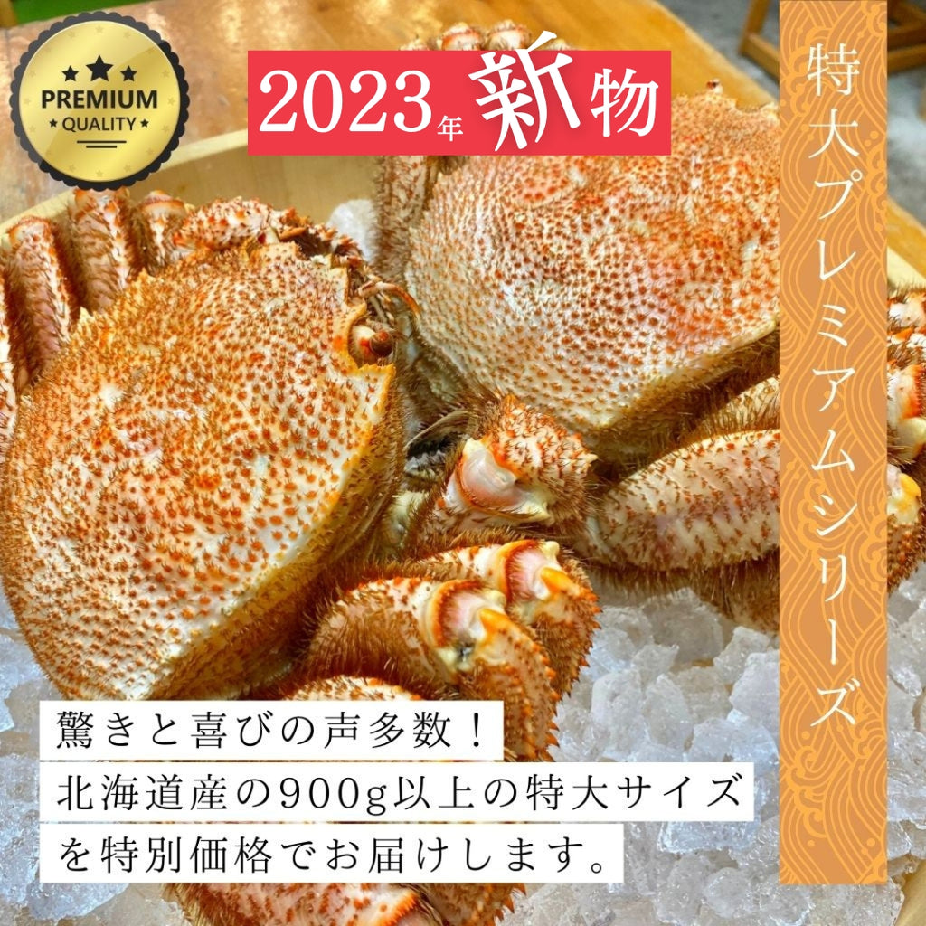 北海道産特大プレミアム毛蟹（900g以上×1尾）