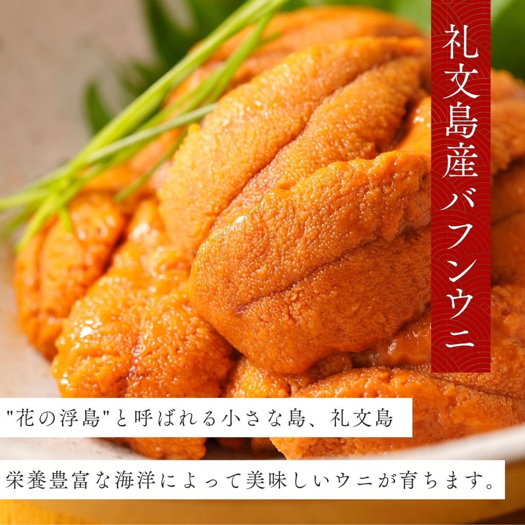 北海道礼文島産塩水うに【バフンウニ100g】