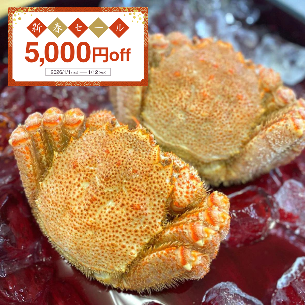 北海道産プレミアム毛蟹（500g以上×2尾セット）を北海道から通販