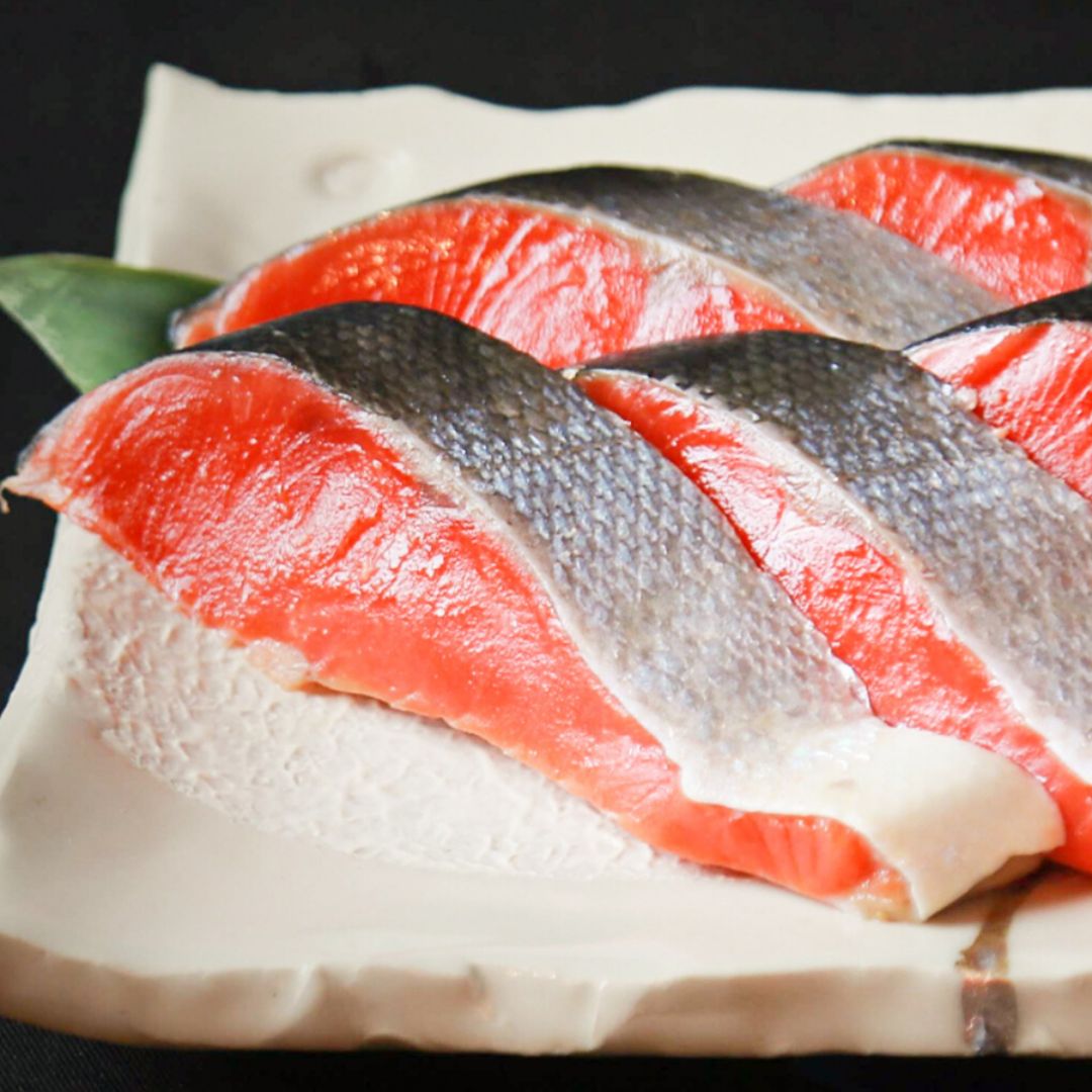 甘口天然紅鮭5切（約100g×5切）
