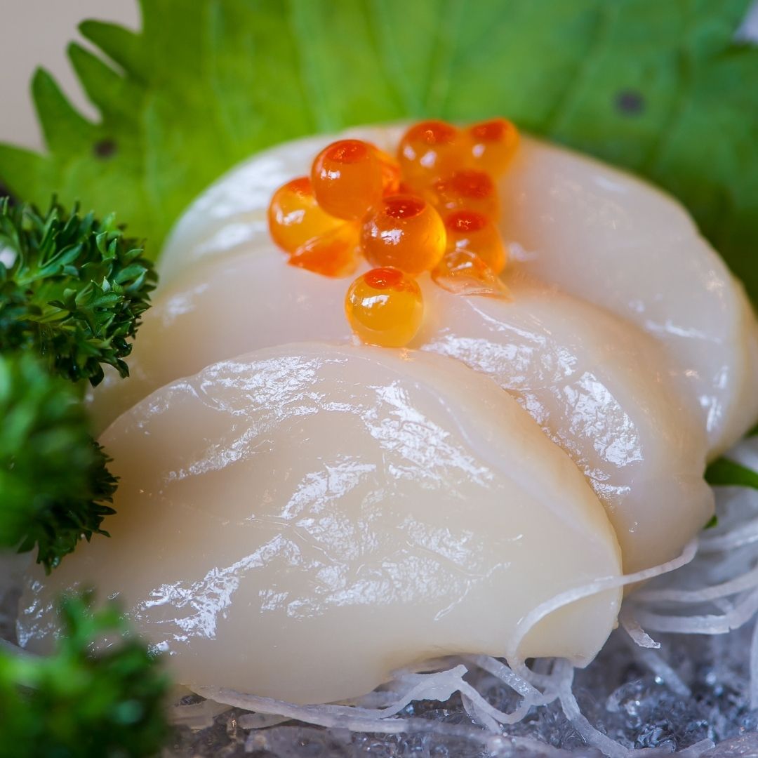 北海道産お刺身用生ホタテM（500g）を北海道から通販・取り寄せ