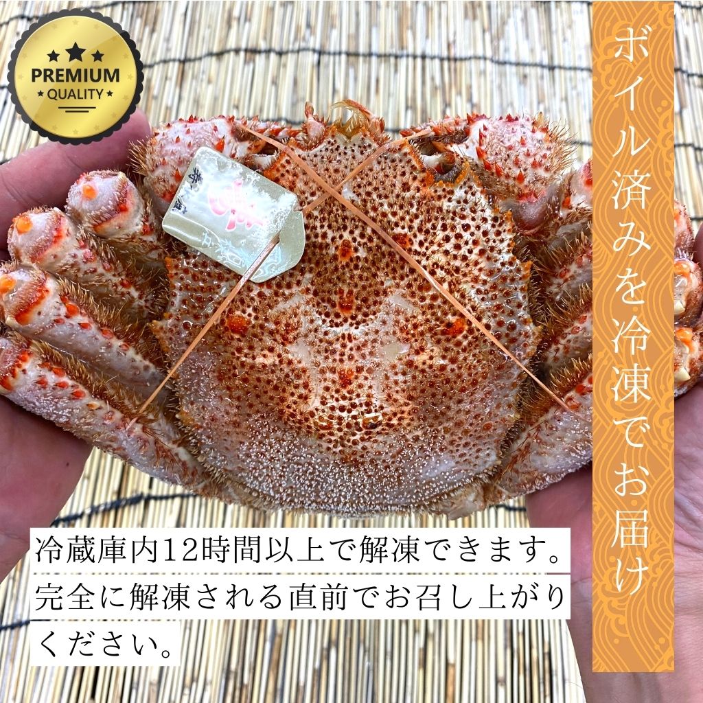 北海道産特大プレミアム毛蟹（900g以上）を北海道から通販