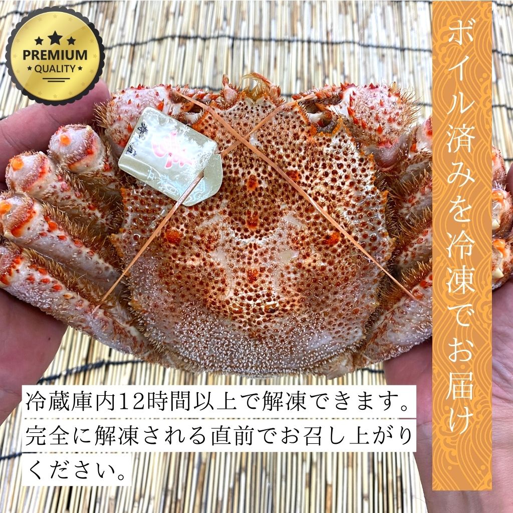 北海道産特大プレミアム毛蟹（900g以上）